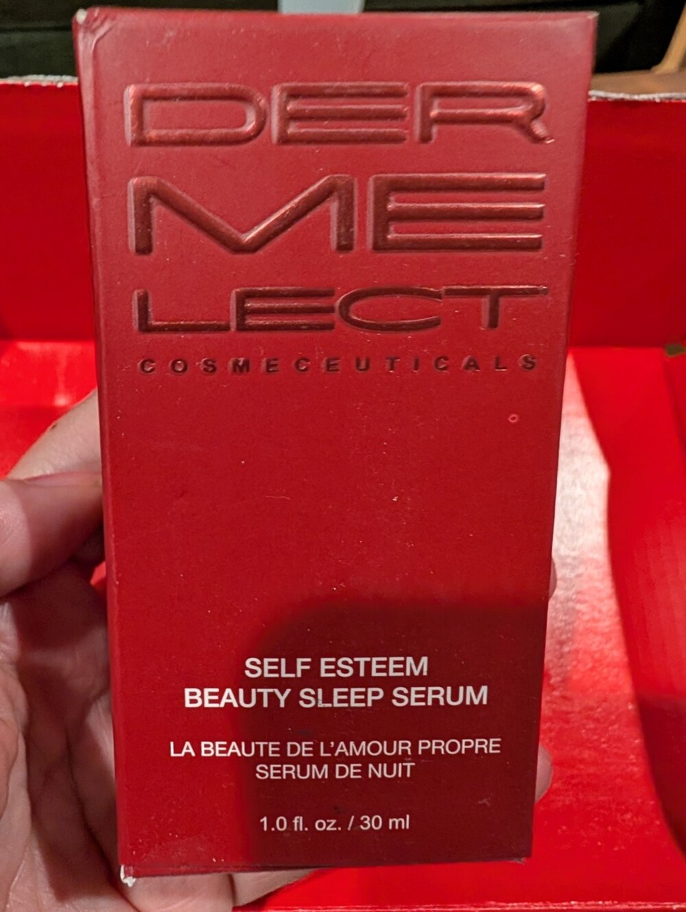 NEW Dermelect Self-Esteem Beauty Sleep Serum 1oz/30ml Resurfacing Night AHA BHA